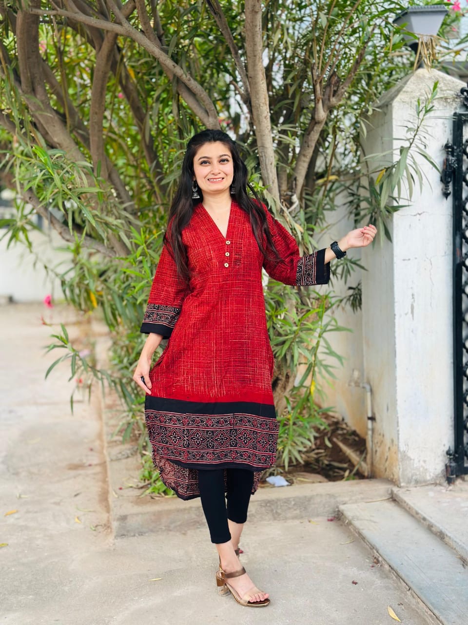 Cotton Up down style kurti