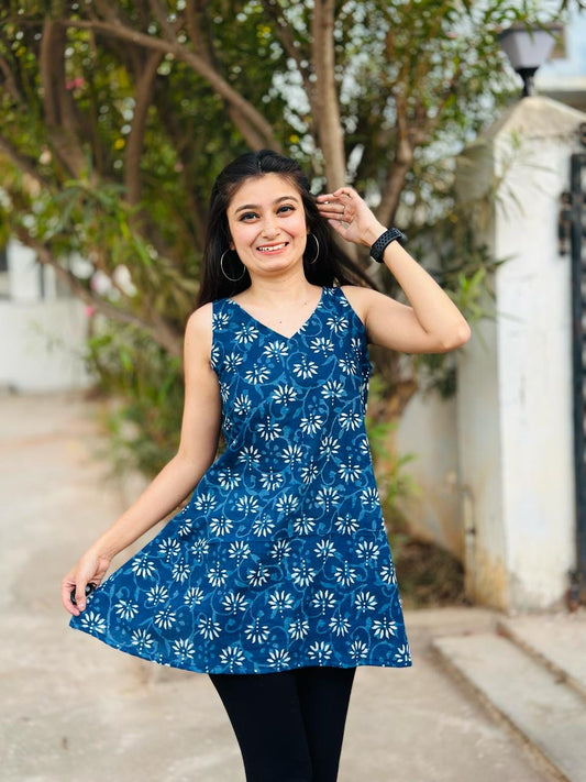 Cotton Sleeveless A line top