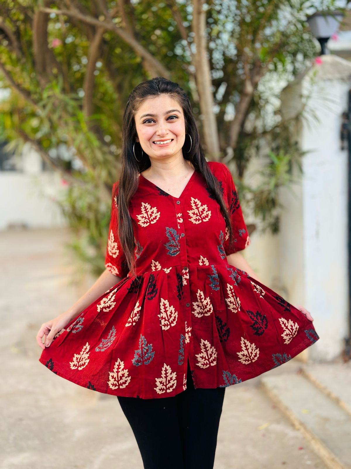 Cotton Short Frock style top