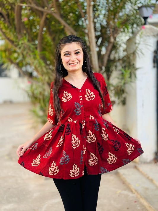 Cotton Short Frock style top